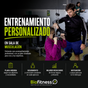 Entrenamiento Personalizado en sala de musculación